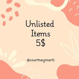5$ UNLISTED ITEMS for LIVE SHOW ONLY